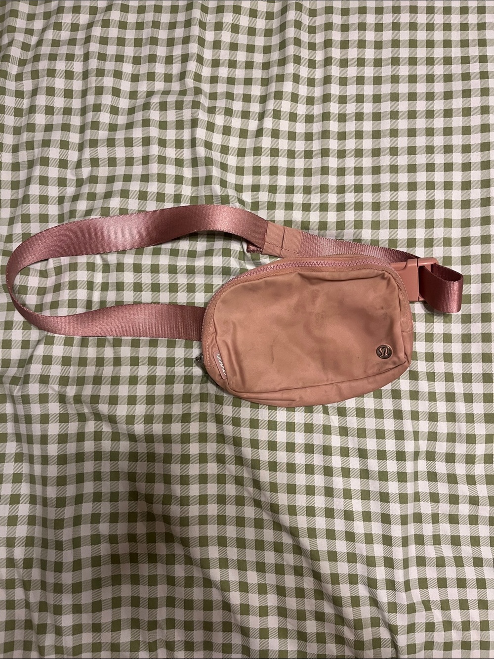 lululemon athletica rose pink crossbody belt bag